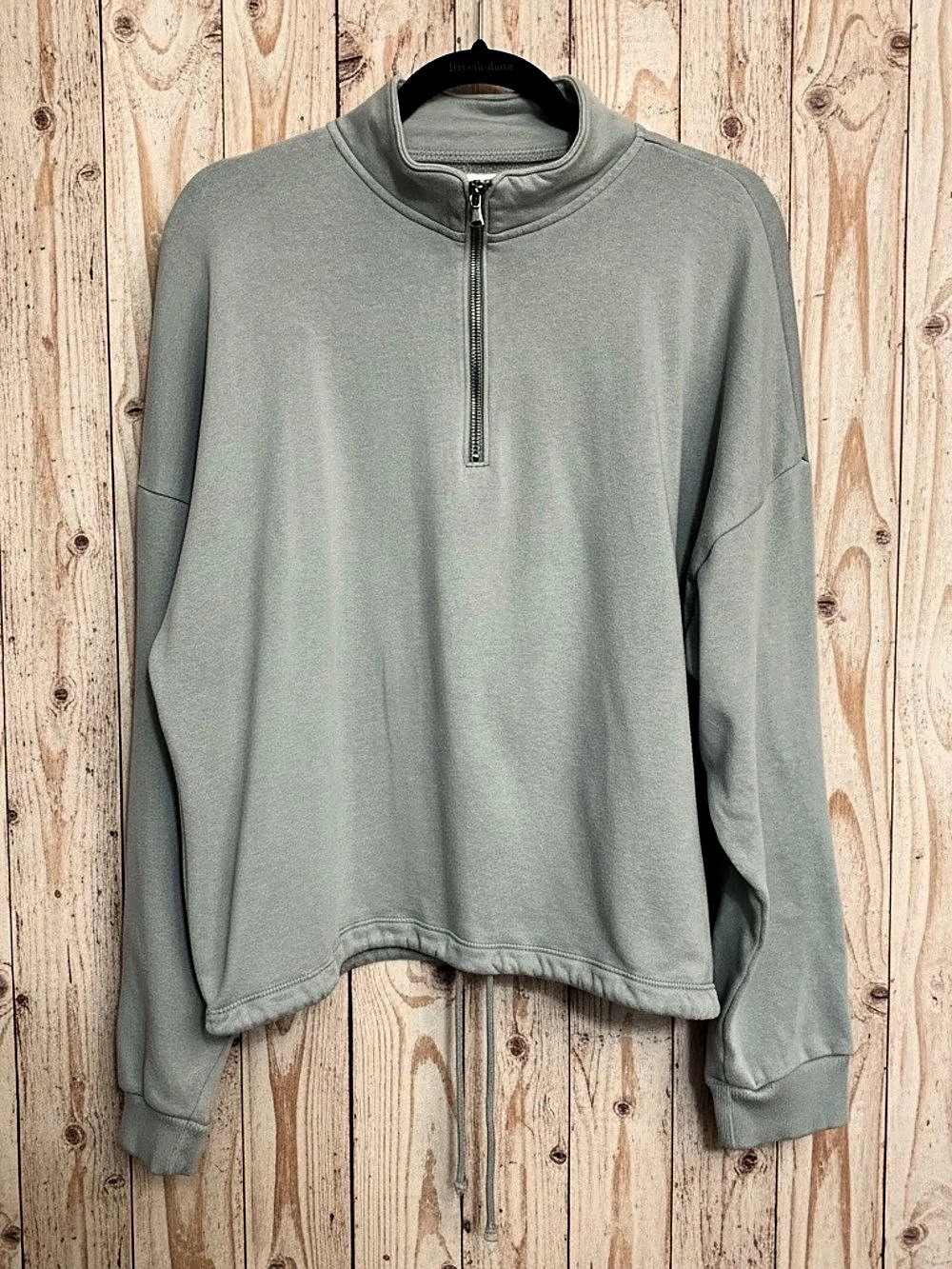 American Eagle Ahh-Mazingly Soft Half-Zip Sweatshirt Gray XL Like New